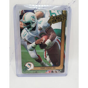 1991 Action Packed NFL Football Miami Dolphins #147 Tony Paige